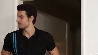 The guy in a condom fucks a beautiful mulatto