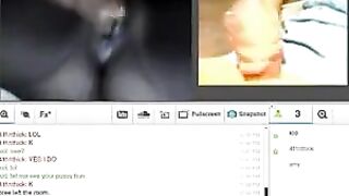 A married couple enjoy each other on webcam show
