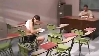 The teacher pushed cancer into the mouth of a dirty whore