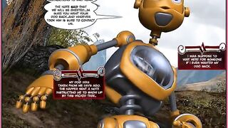 Sex with a comic book robot turns into an unforgettable porn scene