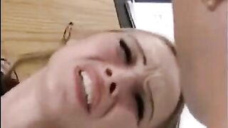 Girl has sex with a hand and a dick at once