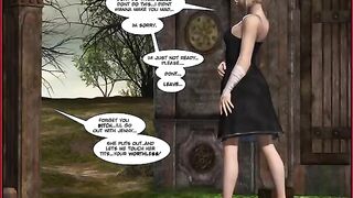 Girls fucking each other in a comic book style porn