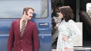 TV presenter got a colleague for a couch report