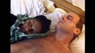 A drunken black girl is at the mercy of her guest black man