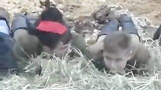 The young guy brought the girl to the barn and fucked her in the hay