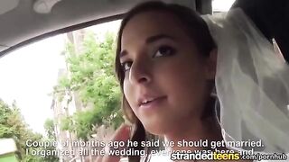 A newlyweds' day began with a blowjob in the car