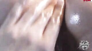 The girl was fucked by her own fingers in POV HD