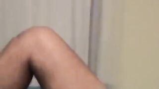 Hot guy masturbates his cock watching gay porn videos with a handjob