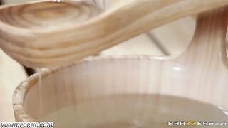 A man offered a woman sex in the sauna