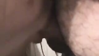 A small dick gets a messy end, flooded by the huge partner’s release