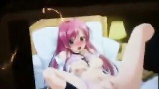 Hentai was very fond of jerking off and often did it