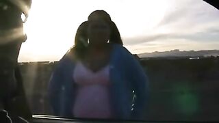The fat woman shows her holes and is ready to do anything with them