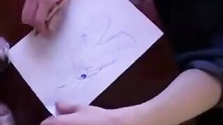 The guy studied anatomy with his mother instead of a teacher