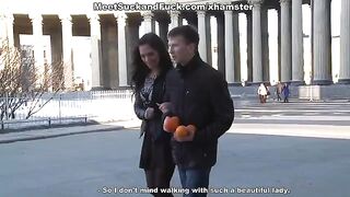 After a romantic dinner, the girl is engaged in passionate sex