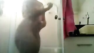 The huge ass franchise was barely caught in the shower scene