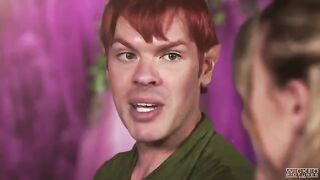 Two mermaids sucked and fucked by Peter Pan in a hot FFM threesome