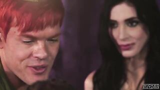 Two mermaids sucked and fucked by Peter Pan in a hot FFM threesome