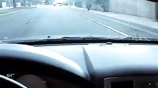 Nikki made a blowjob right in the car, it was a very hot day