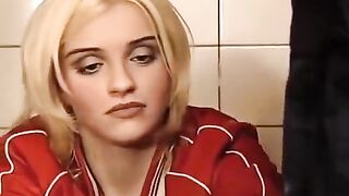 A girl ended up having sex in the toilet after doing laundry
