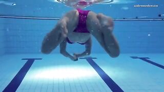 Swimming naked in the pool is a great pleasure