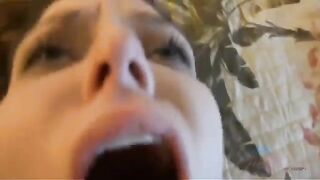 A man masturbates with his cock, glory in the house