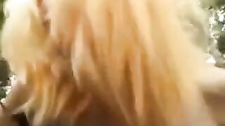 Girl made blowjob in the park and got fucked