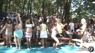 Two young people are fucking fun in the forest