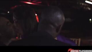 Brunette beauty Brunetochka takes on two black men in intense action