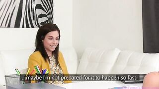 Young beauty Tracy Lindsay fucks with a casting girl in lesbians