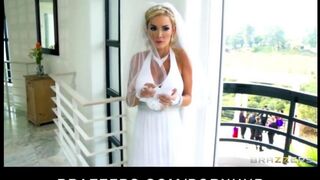 The bride had to fuck a witness after the painting