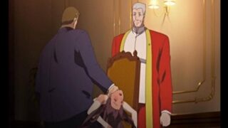 The man could not restrain his ardor and sweat with a girl