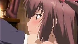 The man could not restrain his ardor and sweat with a girl