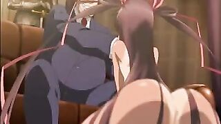 The man could not restrain his ardor and sweat with a girl