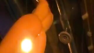A woman has a personal slave to lick her pussy with passion