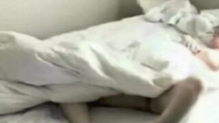 A man masturbates while a hidden camera records in the bedroom