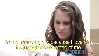 The witness of the wedding ceremony had a lesbian sex with bride