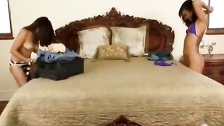 An Asian girl was fucked on her bed by an intense, passionate encounter