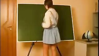 Old teacher fucked a girl student in hardcore sex