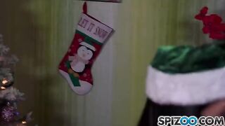 Santa fucked two Snow Maidens in a steamy Christmas threesome