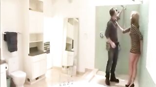 Plumber came for the repair and fucked with the wife