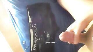 The guy did not cum, the member was jerked off in vain