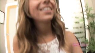 The girl is shown her boobs, but she performs like a whore