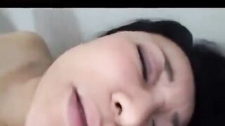 Old Japanese guy masturbates and fucks with his huge dick