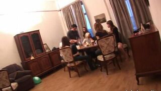 Two Russian students arranged an orgy at a party, inspired by swingers