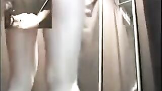 Hidden camera in underwear store locker room, shocking encounter!