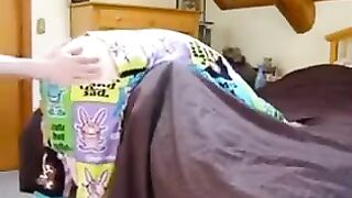 A girl with a naughty bow gets fucked by her brother