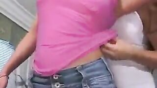 Girl with a pierced clitoris, Cooney, gets her pussy licked