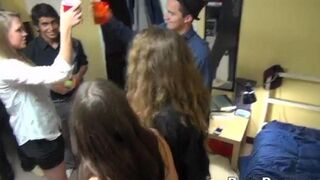 Instead of paying debt, girls invited the collector to a party