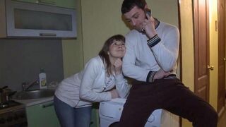 A wife has sex with her friend in front of her husband