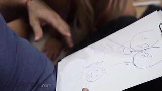Czech teacher fucked hardcore by blonde student Lovita Fate in sensual scene